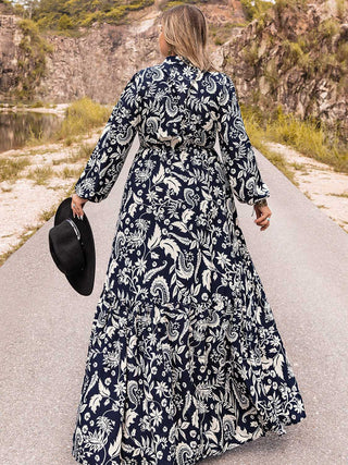 Plus Size Long Sleeve Maxi Dress Trendsi