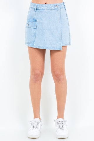 American Bazi Cargo Pocket Mini Skort Trendsi