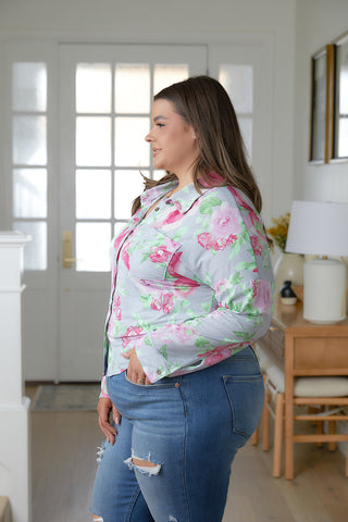 Thinking On It Open Back Floral Top - Fashion Are Us 