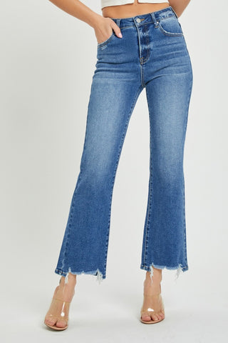 RISEN High Rise Straight Jeans Trendsi