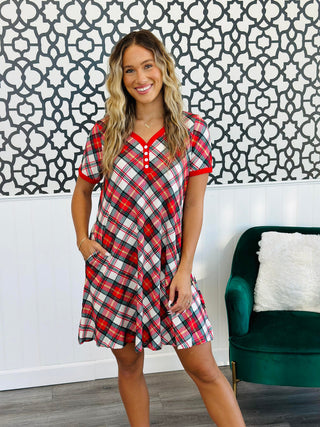 PREORDER: The Comfiest Sleep Dress in Winter Prints - Fashion Are Us, LLC