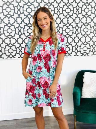 PREORDER: The Comfiest Sleep Dress in Winter Prints - Fashion Are Us, LLC