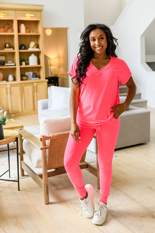 PREORDER: Krisie V-Neck Lounge Set in Six Colors - Fashion Are Us, LLC