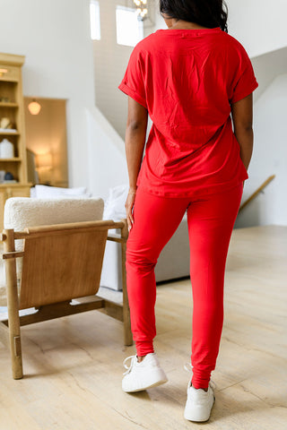 PREORDER: Krisie V-Neck Lounge Set in Six Colors - Fashion Are Us, LLC