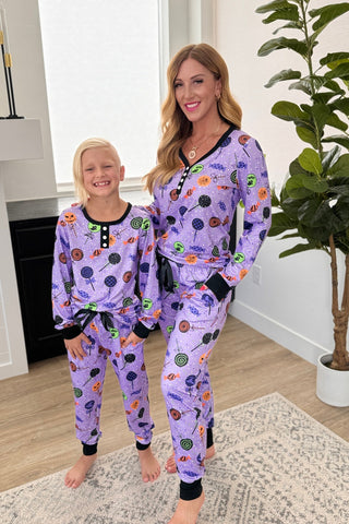 PREORDER: Matching Halloween Jogger Pajama Set in Four Prints - Fashion Are Us, LLC