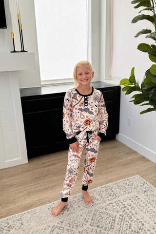 PREORDER: Matching Halloween Jogger Pajama Set in Four Prints - Fashion Are Us, LLC