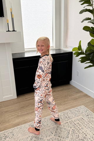 PREORDER: Matching Halloween Jogger Pajama Set in Four Prints - Fashion Are Us, LLC