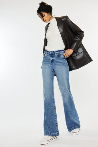 Kancan High Rise Wide Leg Jeans Trendsi