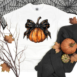 PREORDER: Pumpkin Bow Graphic Tee Ave Shops