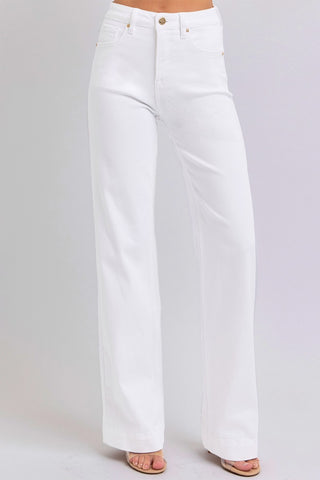 RISEN Full Size High Waist Straight Jeans Trendsi