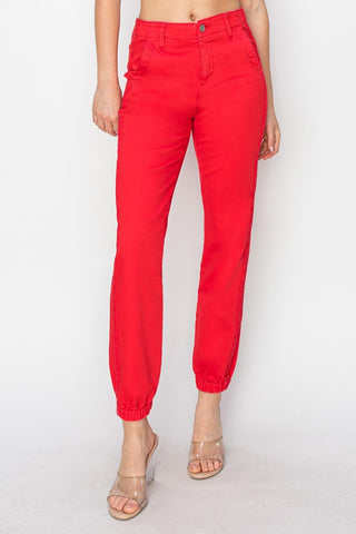 RISEN Full Size High Waisted Jogger Jeans Trendsi