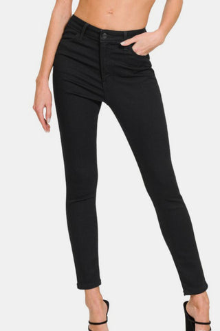 Zenana High Rise Skinny Jeans with Pockets Trendsi