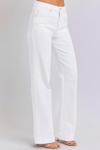 RISEN Full Size High Waist Straight Jeans Trendsi