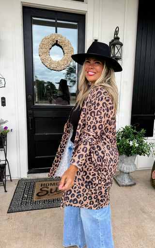 PREORDER: Cheetah Print Lola Cardigan Ave Shops