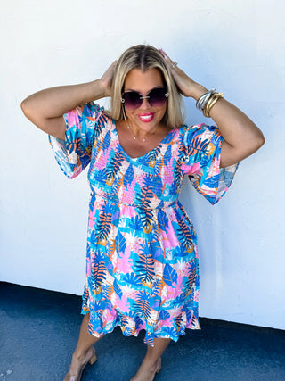 PREORDER: Cabana Floral Dress - Fashion Are Us, LLC