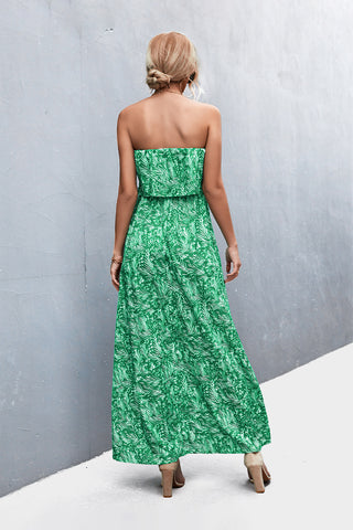 Strapless Split Maxi Dress Trendsi