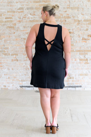 Back it Up Crisscross Cut-Out Back Dress - Fashion Are Us, LLC