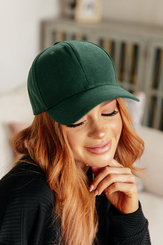 Basic Babe Ball Cap in Green - Fashion Are Us 