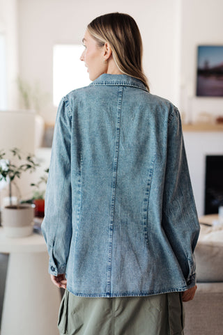 Business Brunch Denim Blazer - Fashion Are Us 