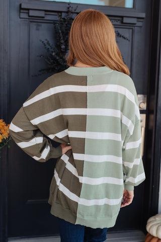 Can't Decide Color Block Striped Sweater - Fashion Are Us 