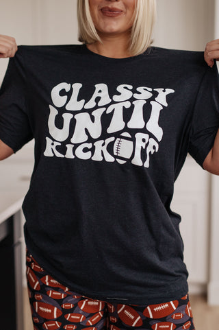 Classy Until Kickoff Tee - Fashion Are Us 