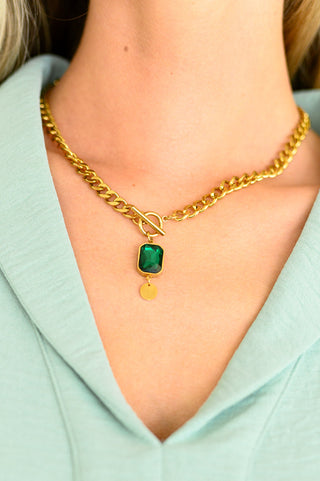 Emerald Chain Necklace - Fashion Are Us 