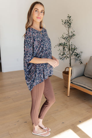 Essential Blouse in Navy Paisley - Fashion Are Us, LLC