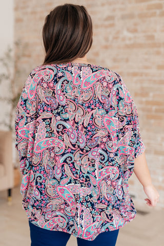 Essentially You Top in Pink Paisley - Fashion Are Us, LLC