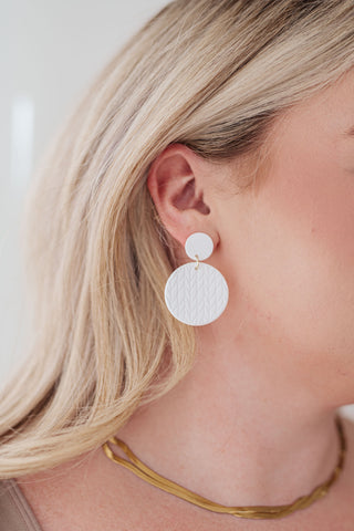 Falling Petals Earrings in Cream - Fashion Are Us 