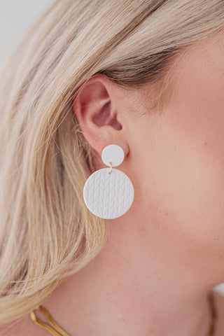 Falling Petals Earrings in Cream - Fashion Are Us 