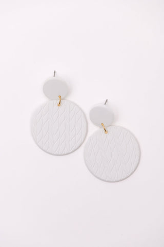 Falling Petals Earrings in Cream - Fashion Are Us 