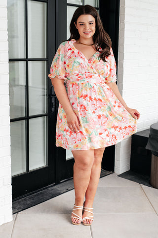 Fancy Free Floral Dress - Fashion Are Us 