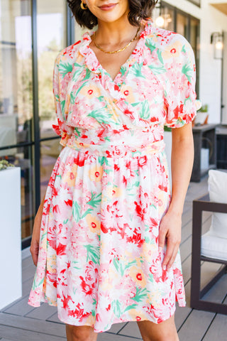 Fancy Free Floral Dress - Fashion Are Us 