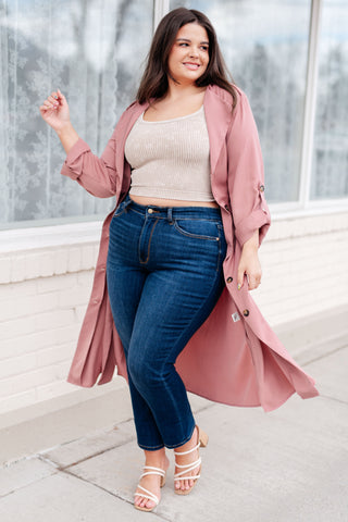 First Day Of Spring Jacket in Dusty Mauve - Fashion Are Us 