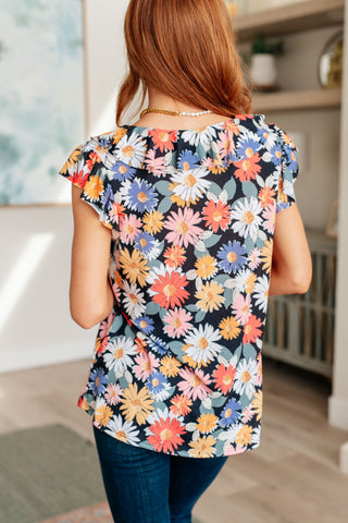 Flower Power Floral Top - Fashion Are Us 