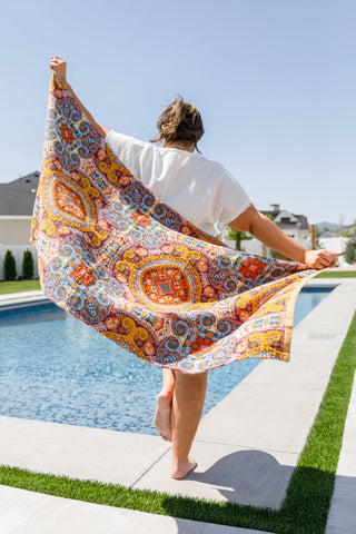 Luxury Beach Towel in Boho Medallions - Fashion Are Us 