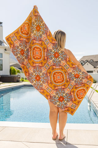 Luxury Beach Towel in Boho Medallions - Fashion Are Us 