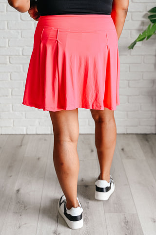 Game, Set and Match Tennis Skort in Flamingo Pink Ave Shops