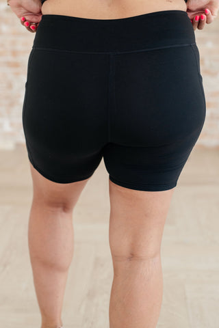 Getting Active Biker Shorts in Black - Fashion Are Us 