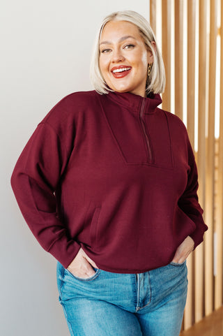 Handle That Half Zip Pullover - Fashion Are Us, LLC