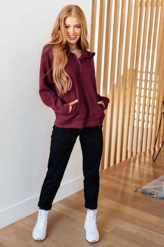 Handle That Half Zip Pullover - Fashion Are Us, LLC