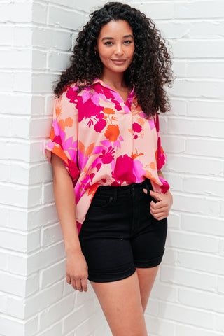 Hazy Cosmic Jive Relaxed Blouse - Fashion Are Us 