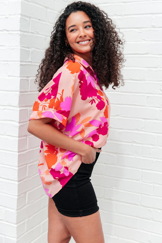 Hazy Cosmic Jive Relaxed Blouse - Fashion Are Us 