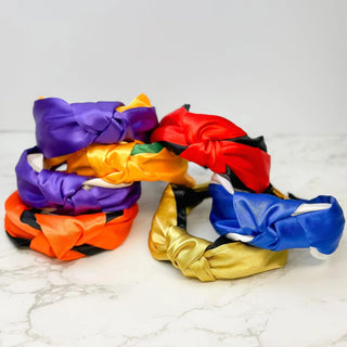 PREORDER: Game Day Jumbo Puffy Knotted Headbands in Six Colors Ave Shops