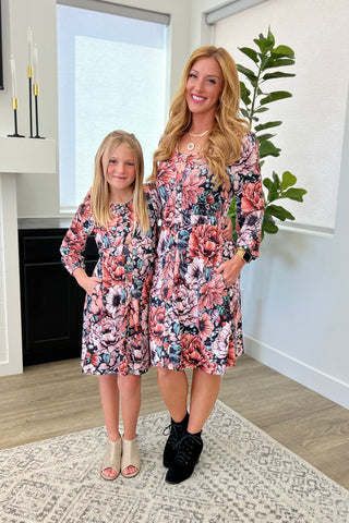 Matching Bailey Dress in Assorted Prints - Fashion Are Us 