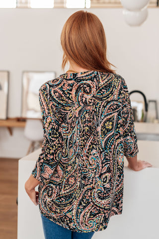 I Think Different Top Teal Paisley - Fashion Are Us 