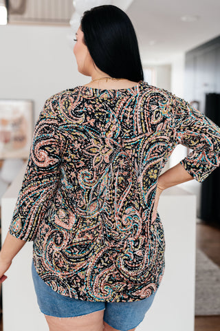 I Think Different Top Teal Paisley - Fashion Are Us 