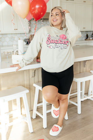 I'm A Sucker For You Valentine Pullover - Fashion Are Us 