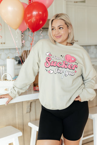 I'm A Sucker For You Valentine Pullover - Fashion Are Us 