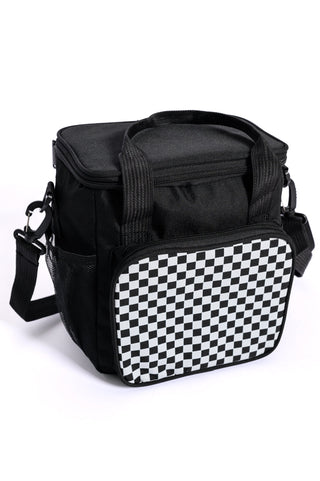 Insulated Checked Tote in Black - Fashion Are Us, LLC